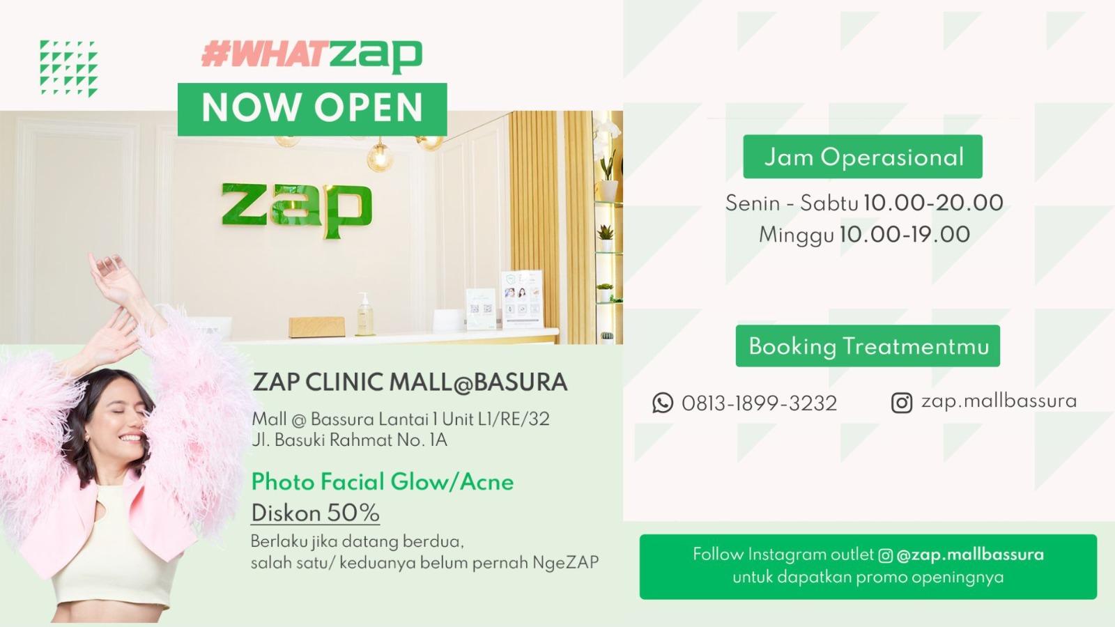 Soft Opening ZAP Clinic Mall @ Bassura