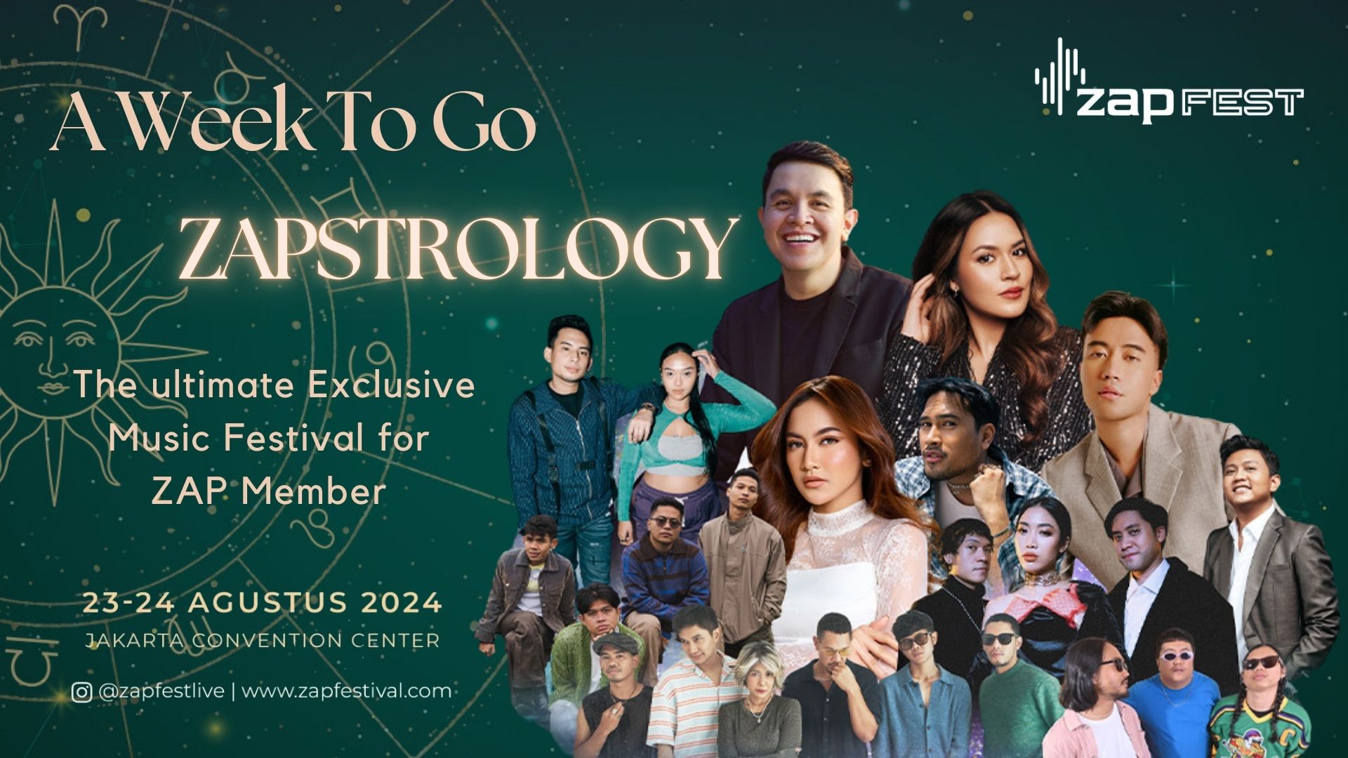 Satu Minggu Menuju ZAPSTROLOGY: Festival Indoor Eksklusif Terbesar Khusus Member ZAP!