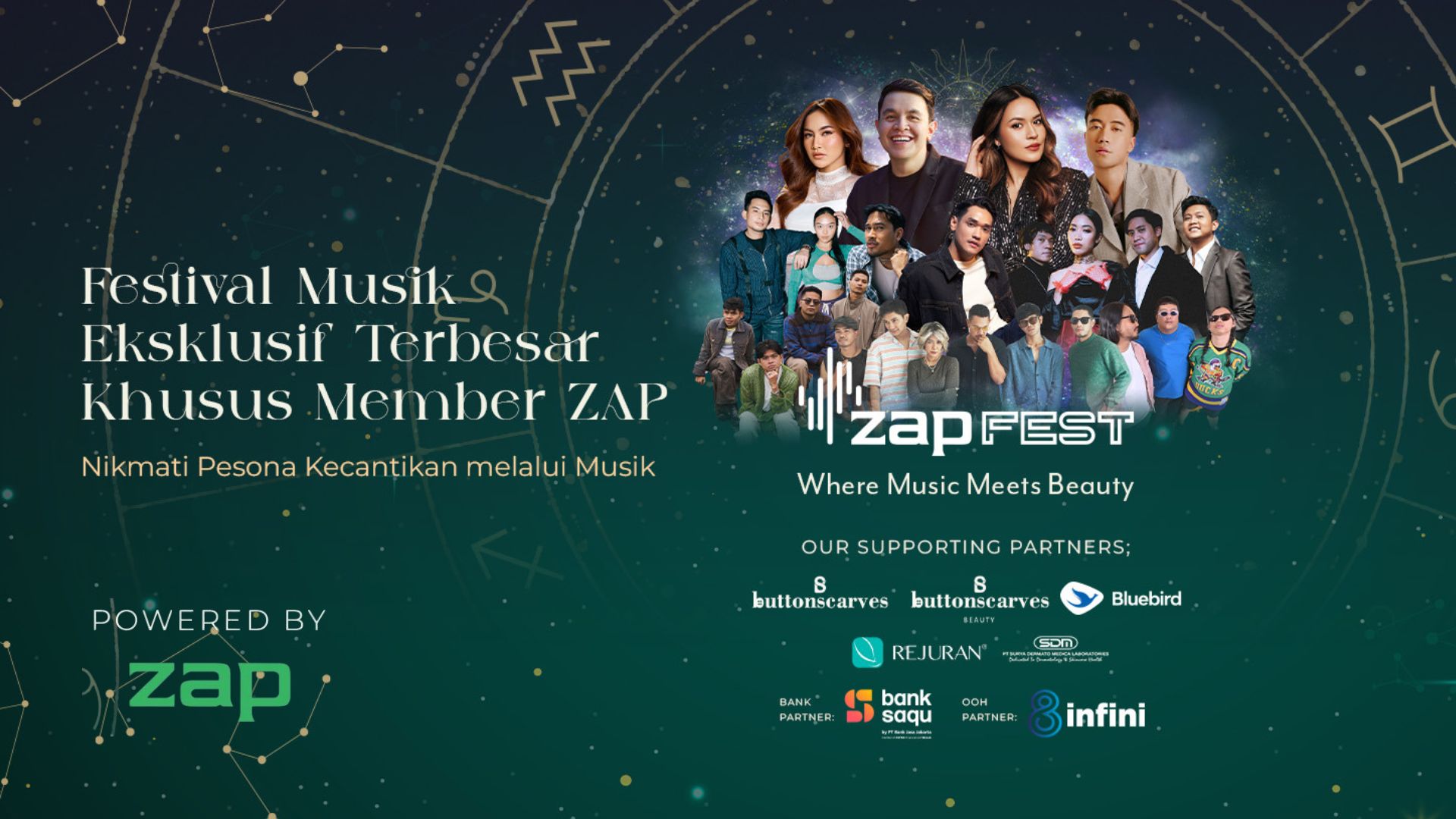 Rayakan Anniversary Kelima Belas, ZAP Adakan Festival Musik Eksklusif Terbesar di Indonesia
