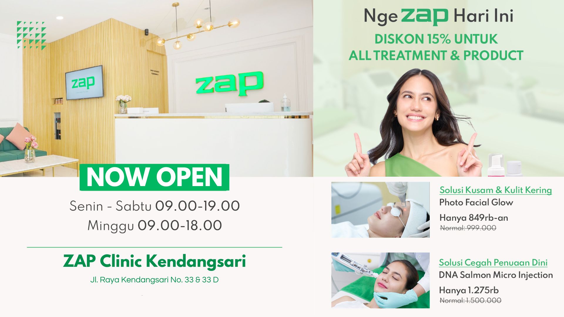 Soft Opening ZAP Clinic Kendangsari Surabaya