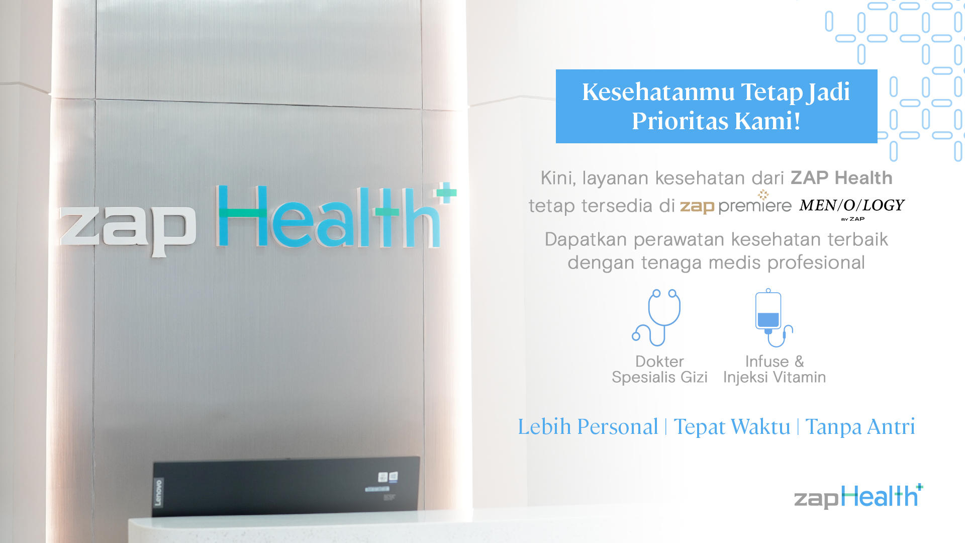 ZAP Health Sekarang hadir di ZAP Premiere dan Menology