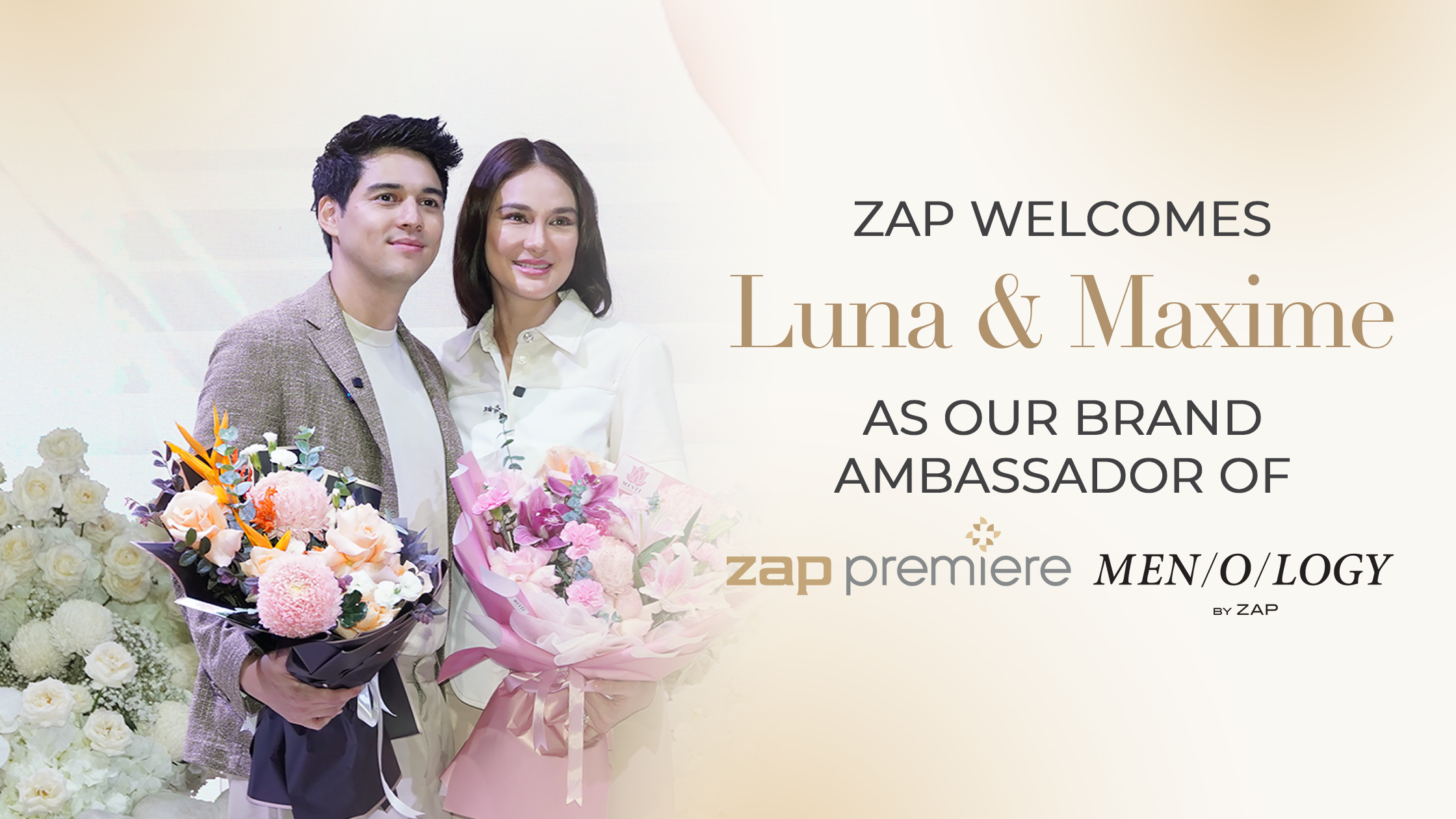ZAP Welcomes Luna & Maxime as Our Brand Ambassador of ZAP Premiere & Menology