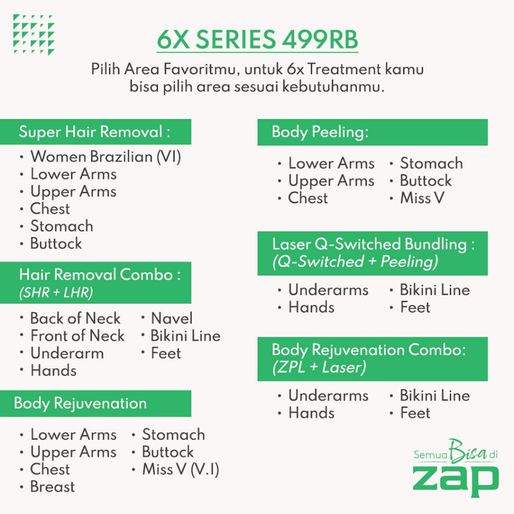 6X Series 499RB - Hair Removal & Body Treatment