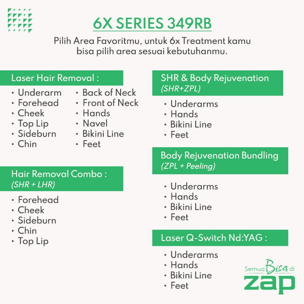 6X Series 349RB - Hair Removal & Body Treatment
