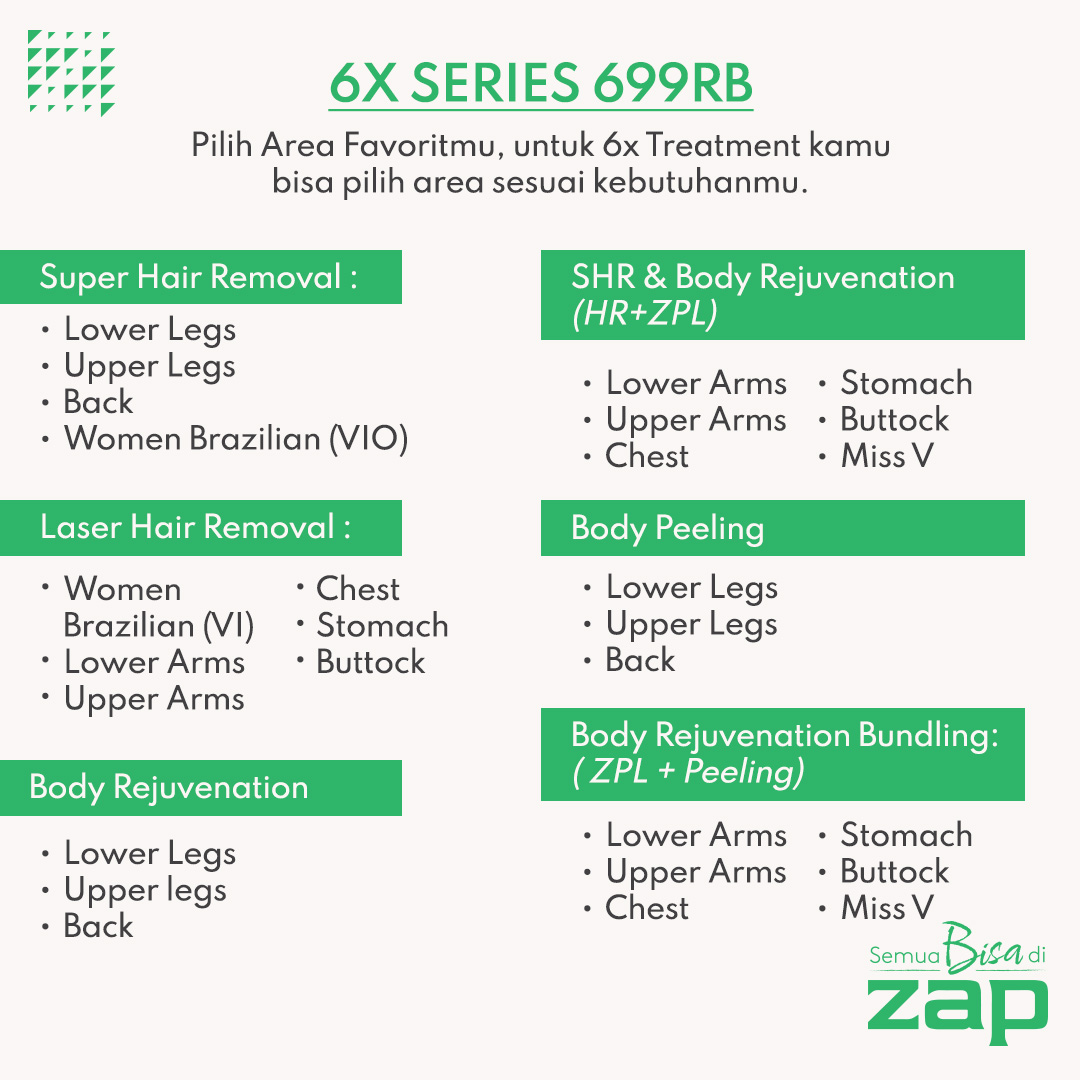 6X Series 699RB - Hair Removal & Body Treatment