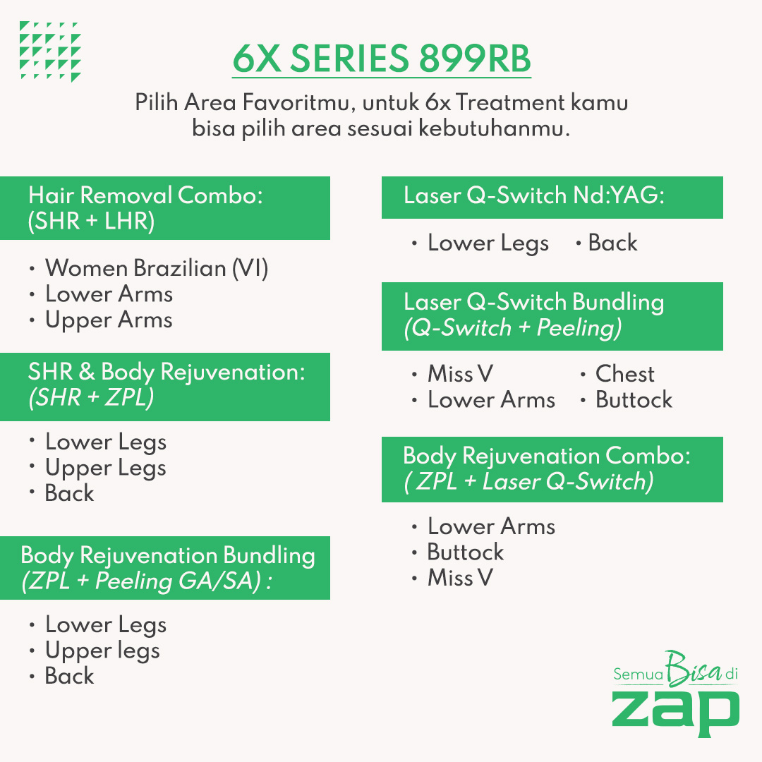 6X Series 899RB - Hair Removal & Body Treatment