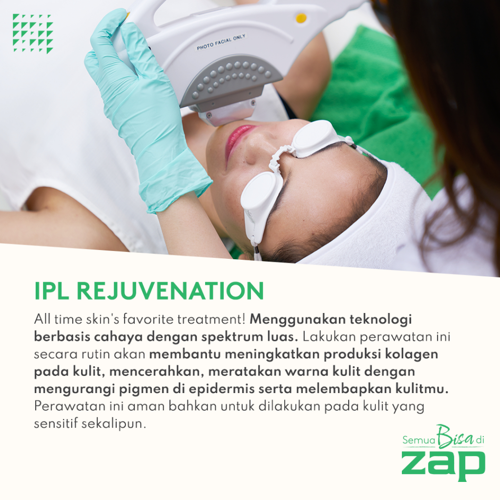 IPL Rejuvenation Double (250 shot) + Peeling Acne + Oxy Infusion + Blue Light Theraphy (PDT) + Pharmacy Cream Acne Package
