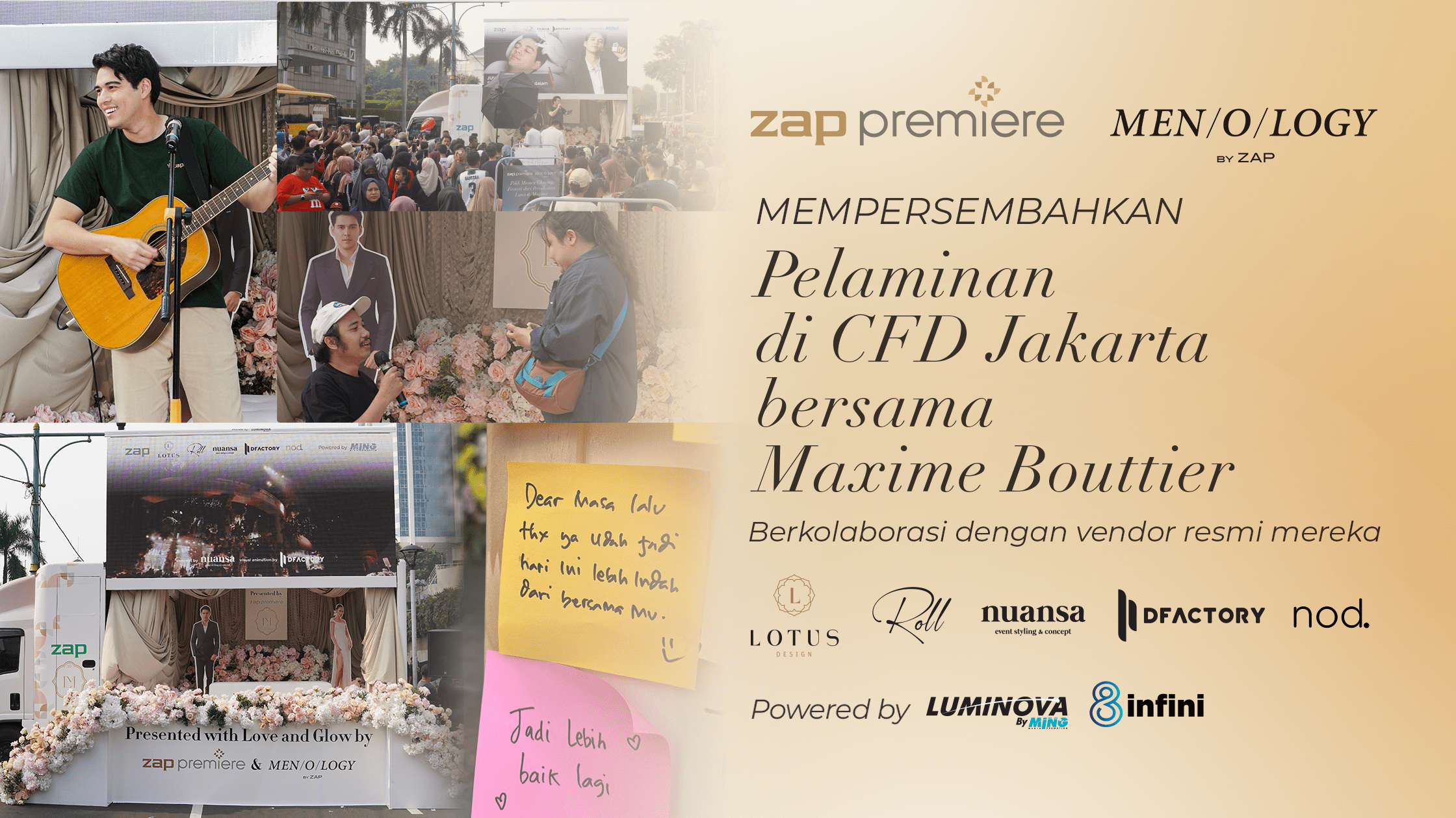 ZAP Premiere dan Menology Hadirkan Pelaminan Luna Maya dan Maxime Bouttier di CFD Jakarta