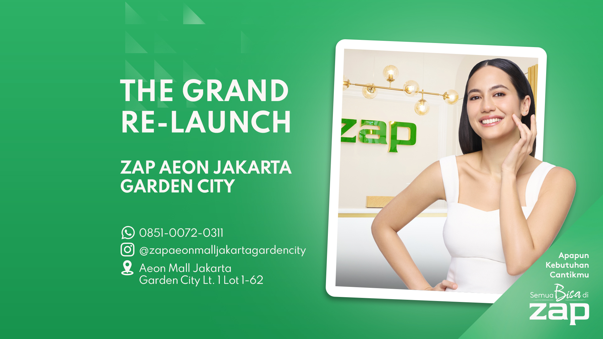 ZAP AEON Jakarta Garden City Sudah Buka Lagi! ✨🥹