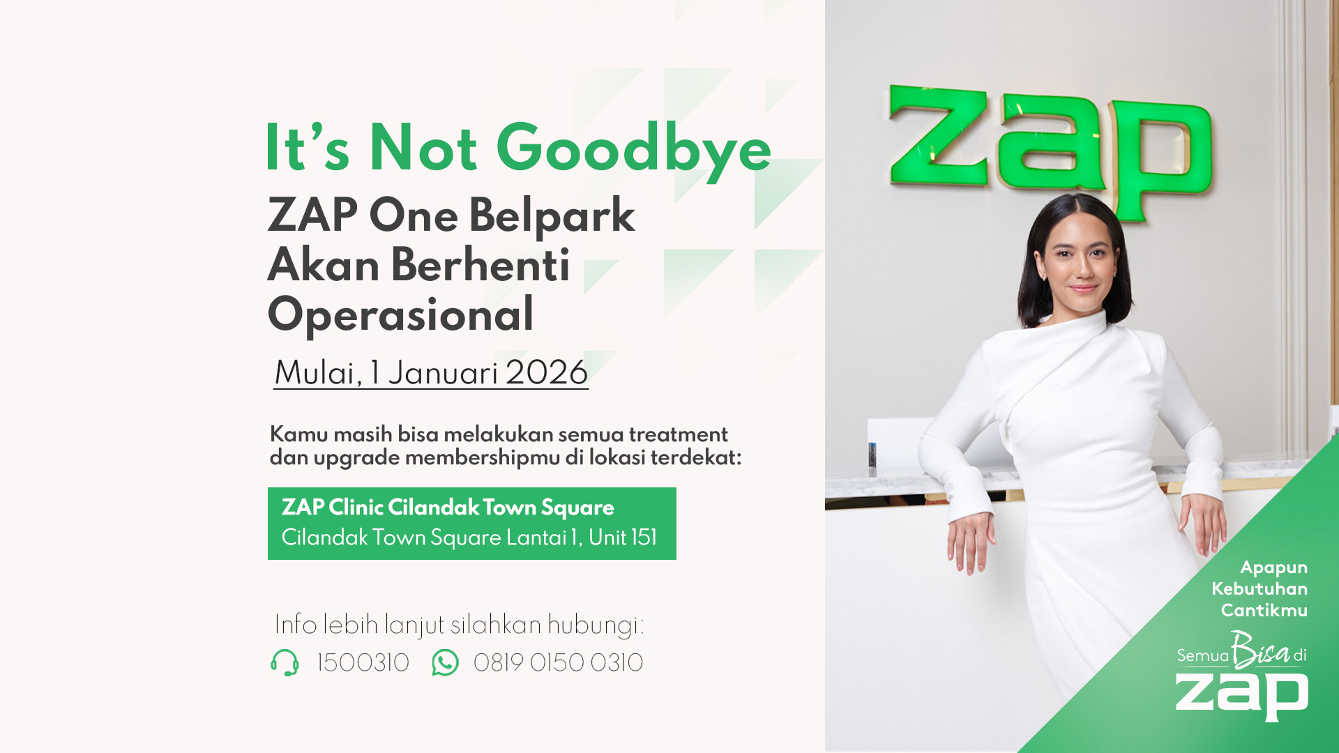 ZAP One Belpark Berhenti Operasional 😢