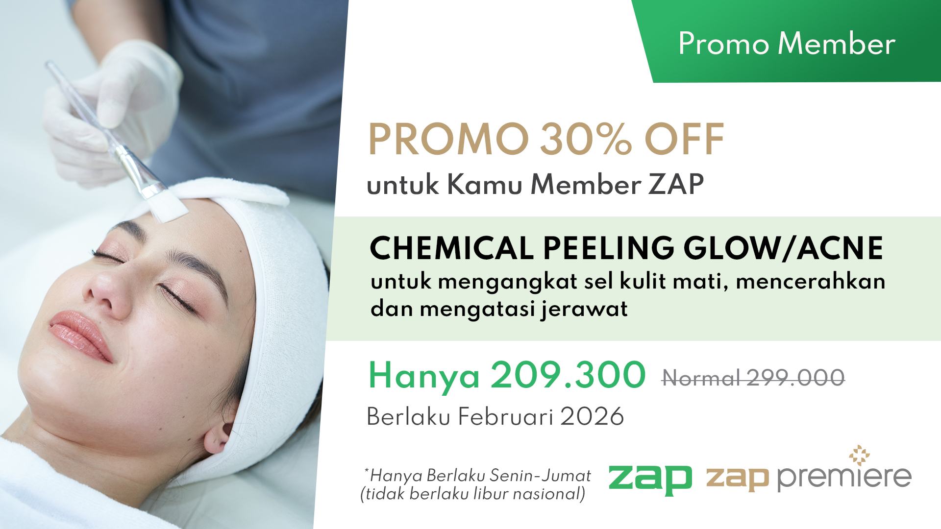 TOTM Februari: Special 30% OFF Chemical Peeling ✨