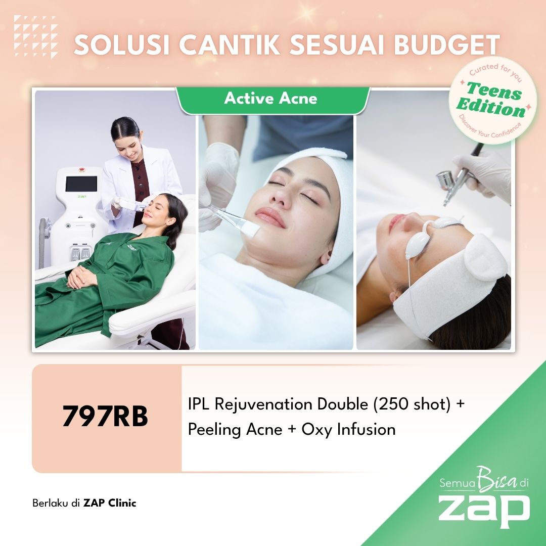 IPL Rejuvenation Double (250 shot) + Peeling Acne + Oxy Infusion