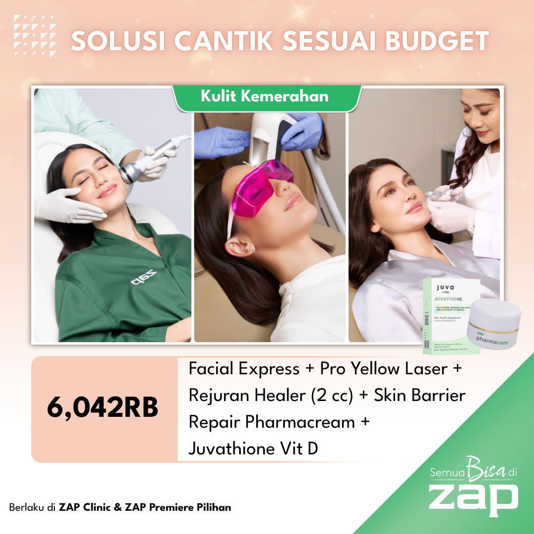 Facial Express + Pro Yellow Laser + Rejuran Healer (2 cc) + Skin Barrier Repair Pharmacream + Juva by ZAP Juvathione Vit D
