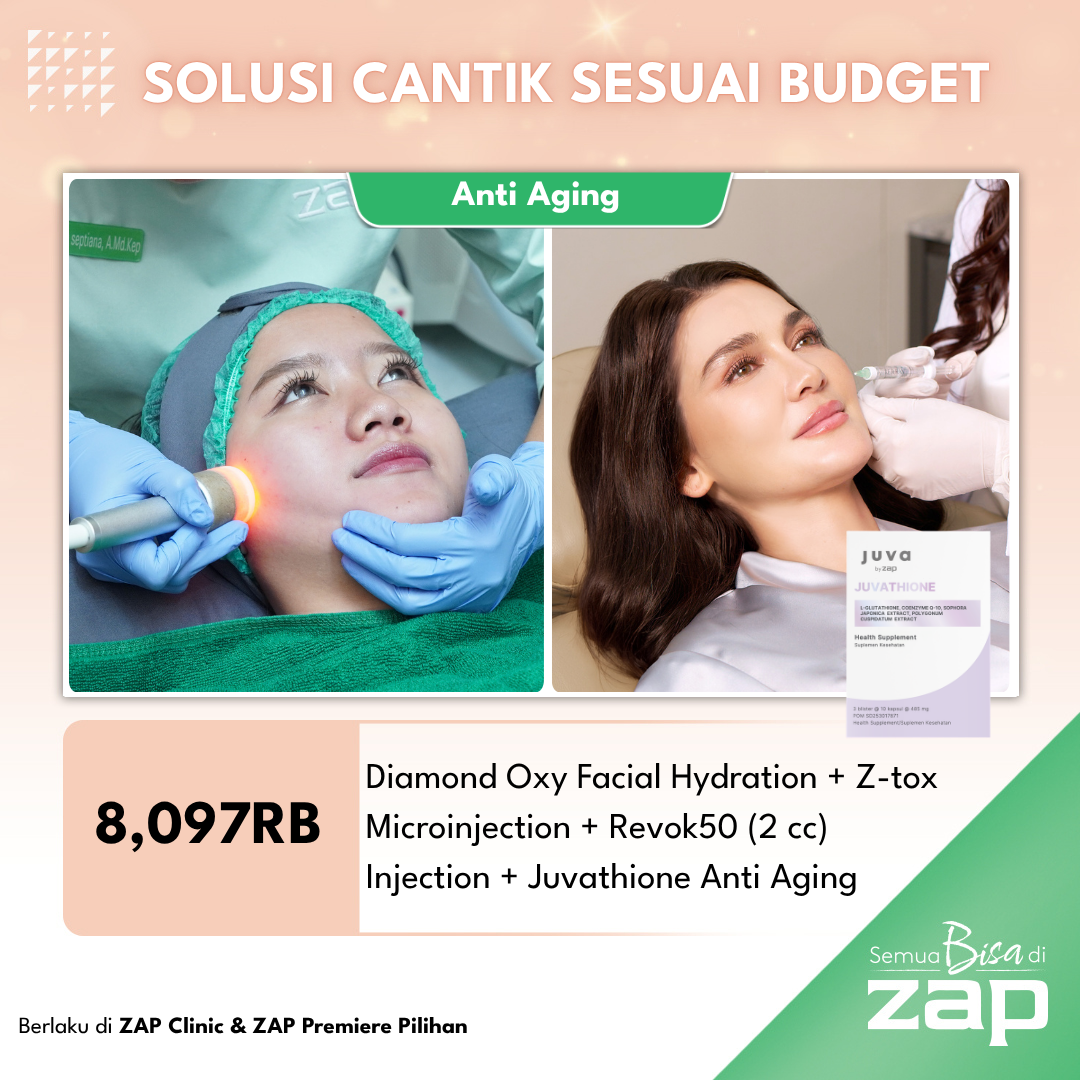 Diamond Oxy Facial Hydration + Z-tox Microinjection + Revok50 (2 cc) Injection + Juva by ZAP Juvathione Anti Aging
