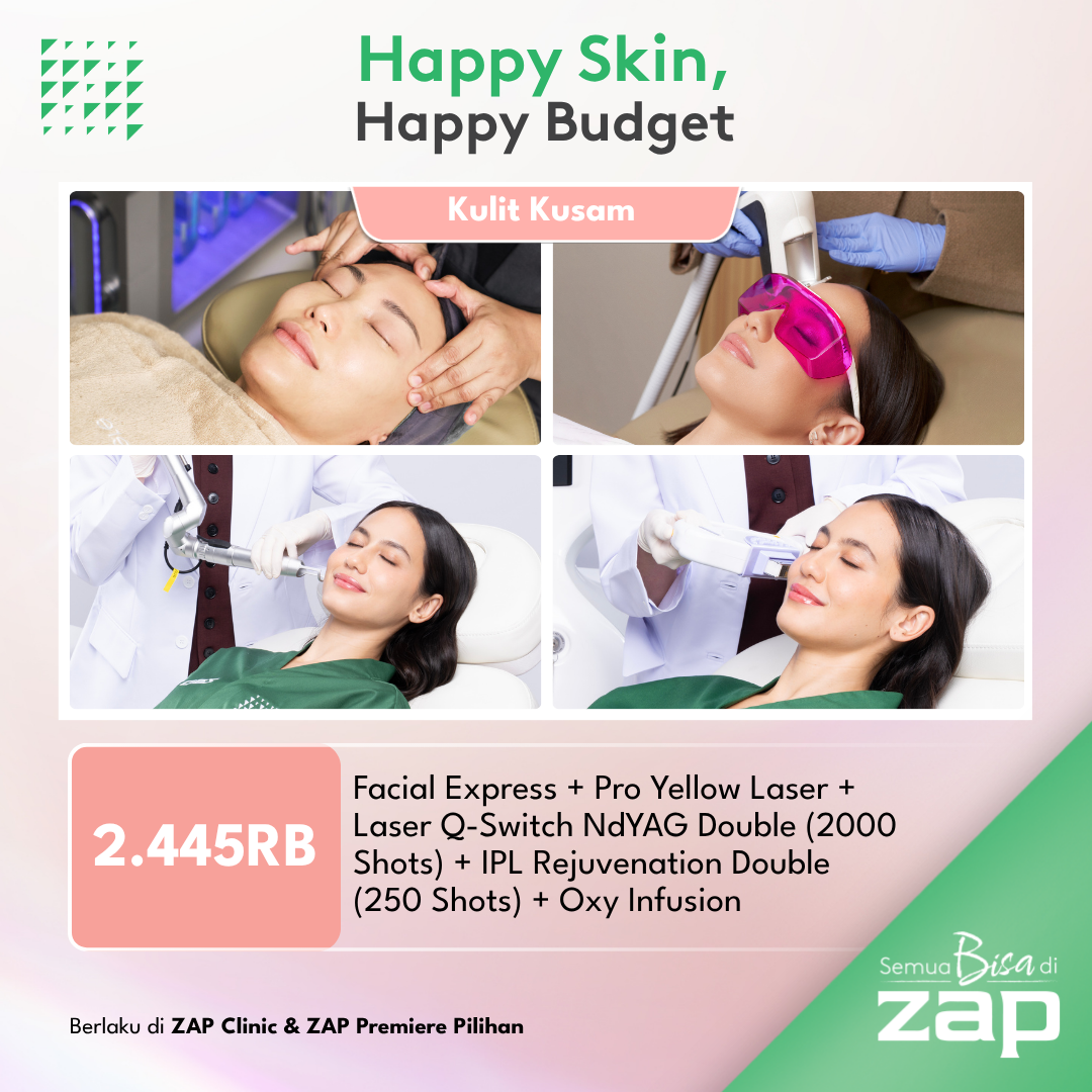 Facial Express + Pro Yellow Laser + Laser Q-Switch NdYAG Double (2000 Shots) + IPL Rejuvenation Double (250 Shots) + Oxy Infusion