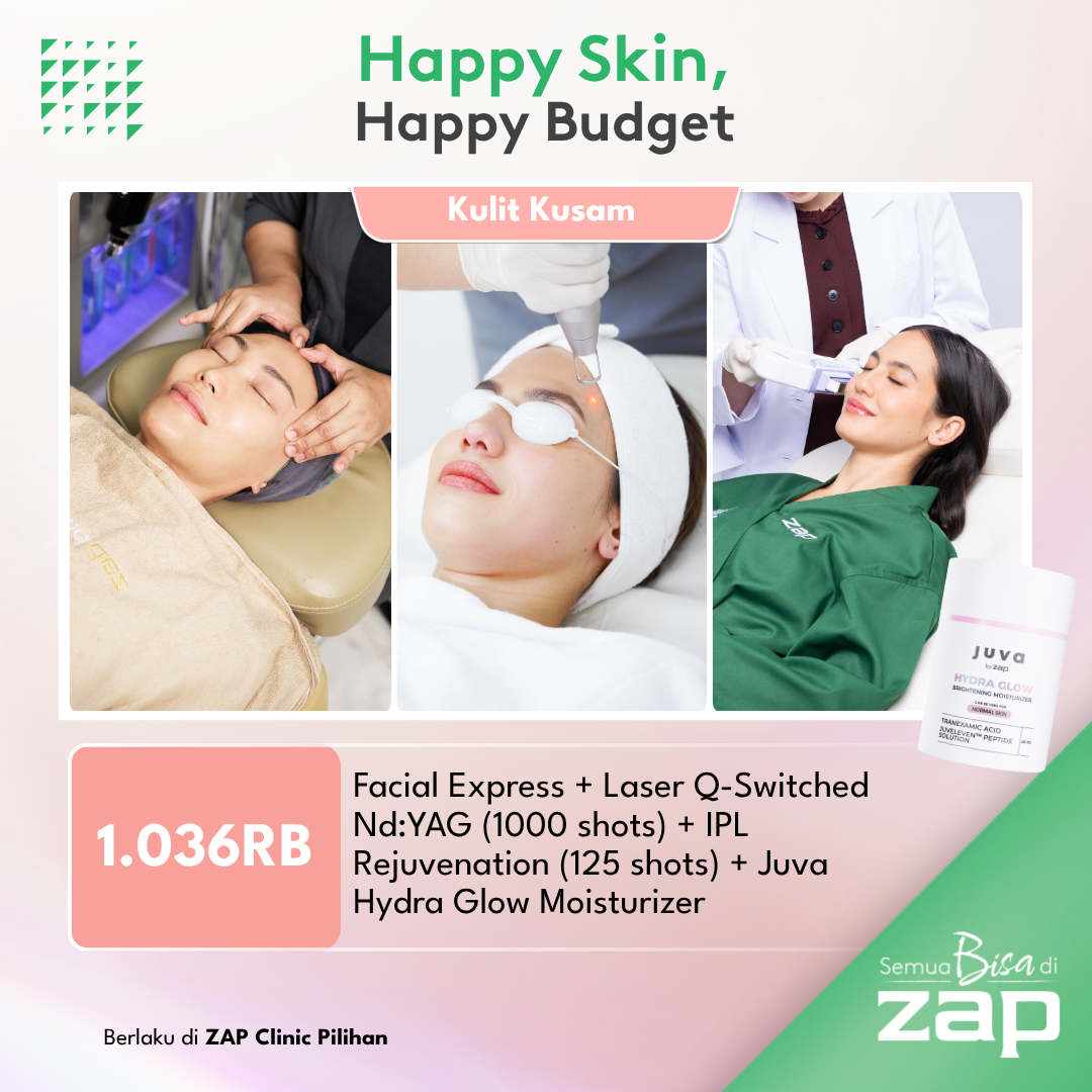 Facial Express + Laser Q-Switched Nd:YAG (1000 shots) + IPL Rejuvenation (125 shots) + Juva Hydra Glow Moisturizer