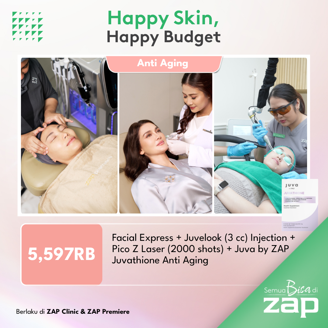 Facial Express + Juvelook (3 cc) Injection + Pico Z Laser (2000 shots) + Juva by ZAP Juvathione Anti Aging