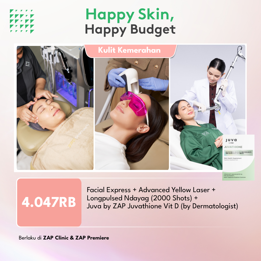 Facial Express + Advanced Yellow Laser + Longpulsed NdYag (2000 Shots) +  Juva by ZAP Juvation Vit D (by Dermatologist)